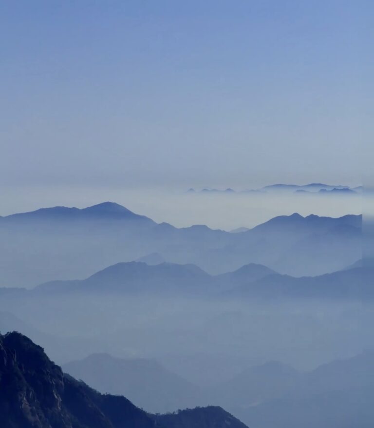 Fig. 1 — Sea of clouds at Mount Huangshan